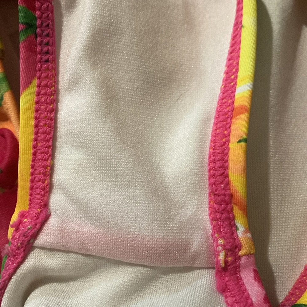 Janie and Jack Fruit Print One Piece Swimsuit with Ruffle - Picture 9 of 9
